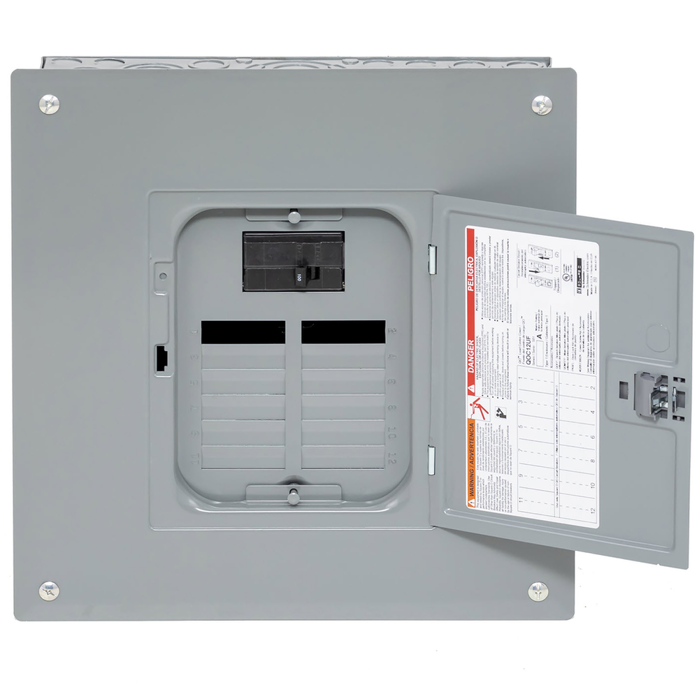 CQO112M100PC | Tableau de distribution, QO, monophasé, 12 emplacements ...