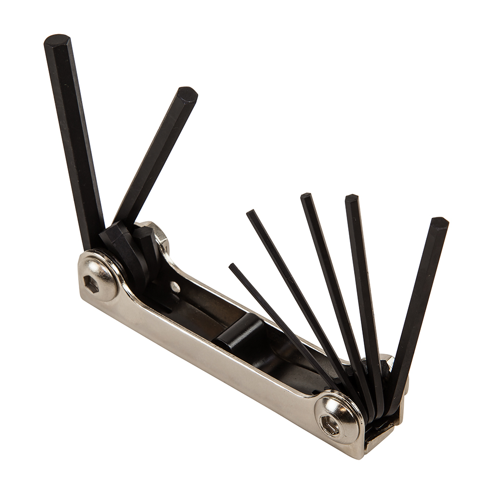 70582 | Folding Hex Key Set, 7-Key, Metric Sizes | Tradelco