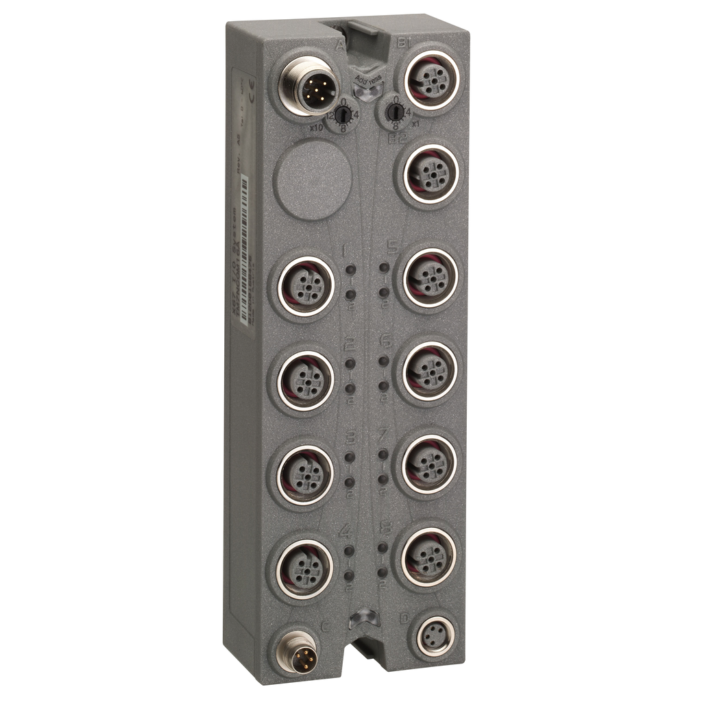 TM7NCOM16A | CANopen interface I/O block, Modicon TM7, IP67, 16 M12 ...